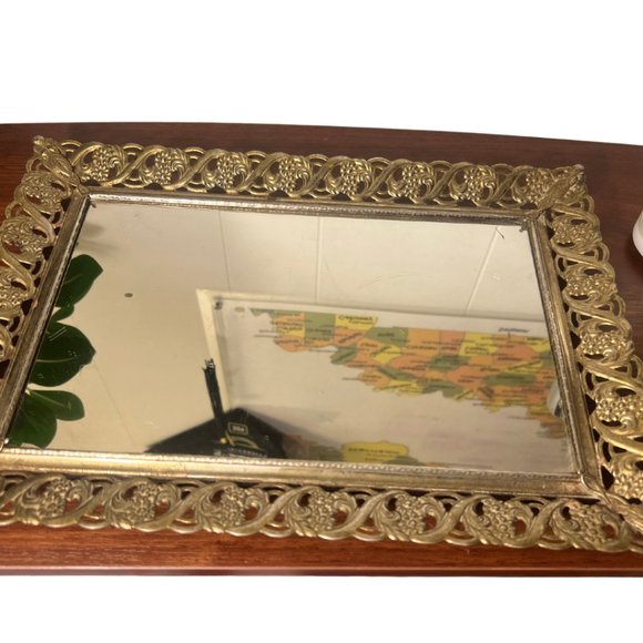 Source Unknown Other - Vintage Antique Mirror Vanity Tray